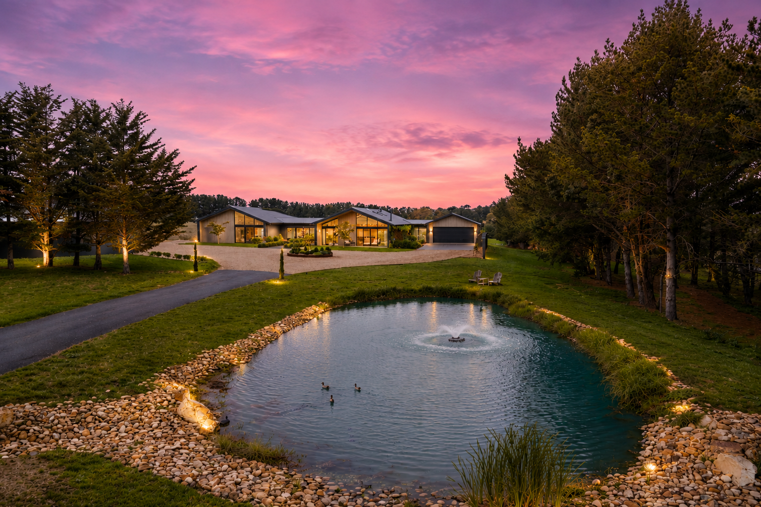 A premium Goulburn home at dusk